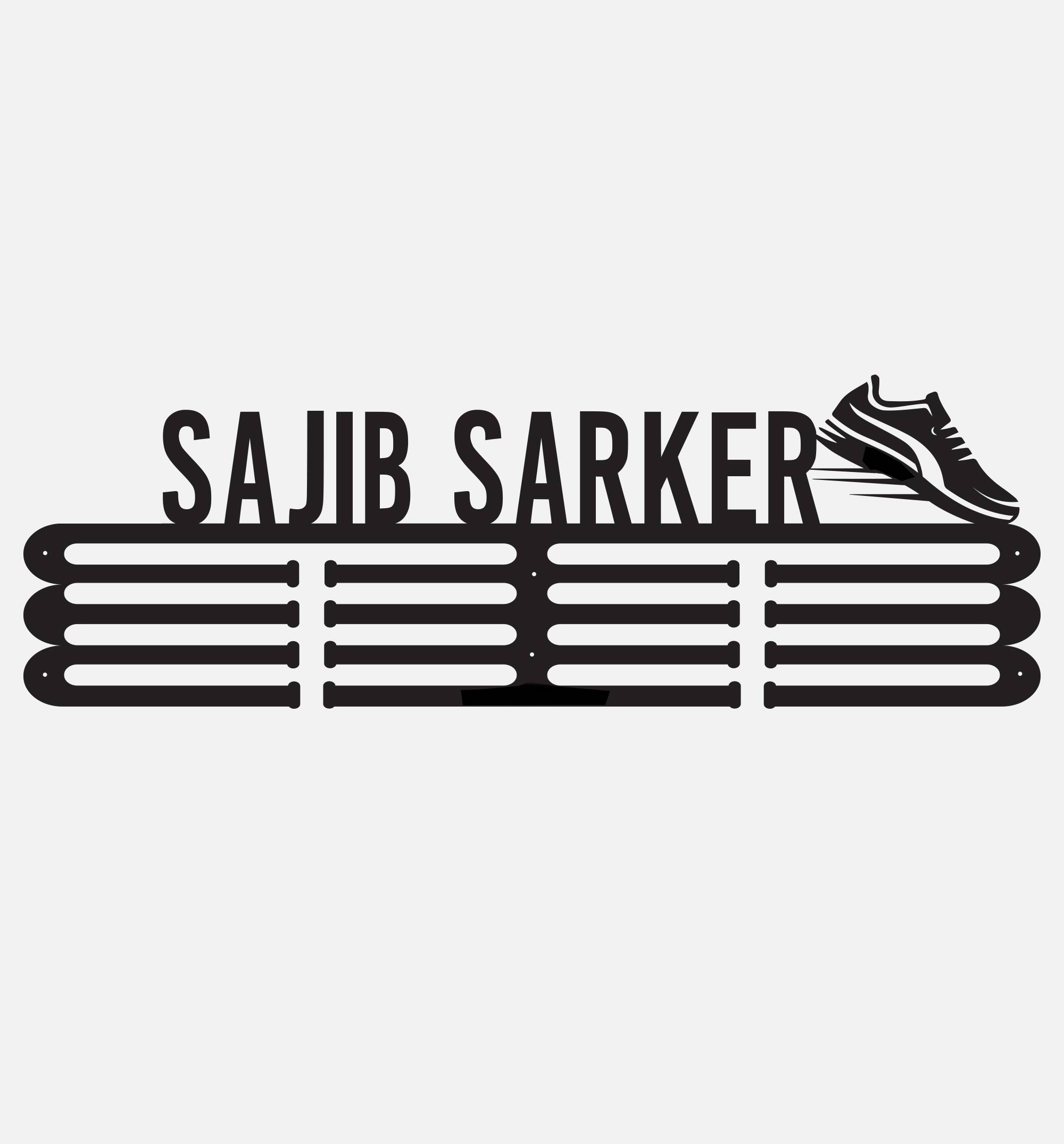 Personalized Medal Display Hanger for Athletes