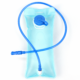 1L transparent aqua hydration bladder with blue drinking tube, cap, and bite valve