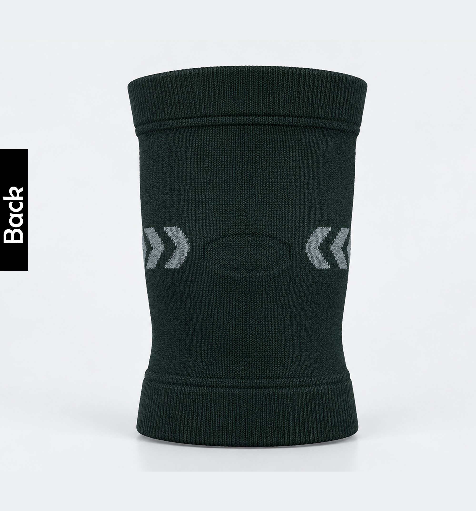 361° black sports knee support compression sleeve with breathable elastic fabric for running, gym and sports