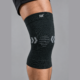 361° black sports knee support compression sleeve with breathable elastic fabric for running, gym and sports