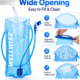WellWise 1.5L blue hydration bladder with high flow bite valve, flexible drinking tube and secure sliding seal for running, cycling and hiking