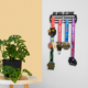E-commerce banner for MY WALL OF FAME premium metal medal holder with product specifications and key features.