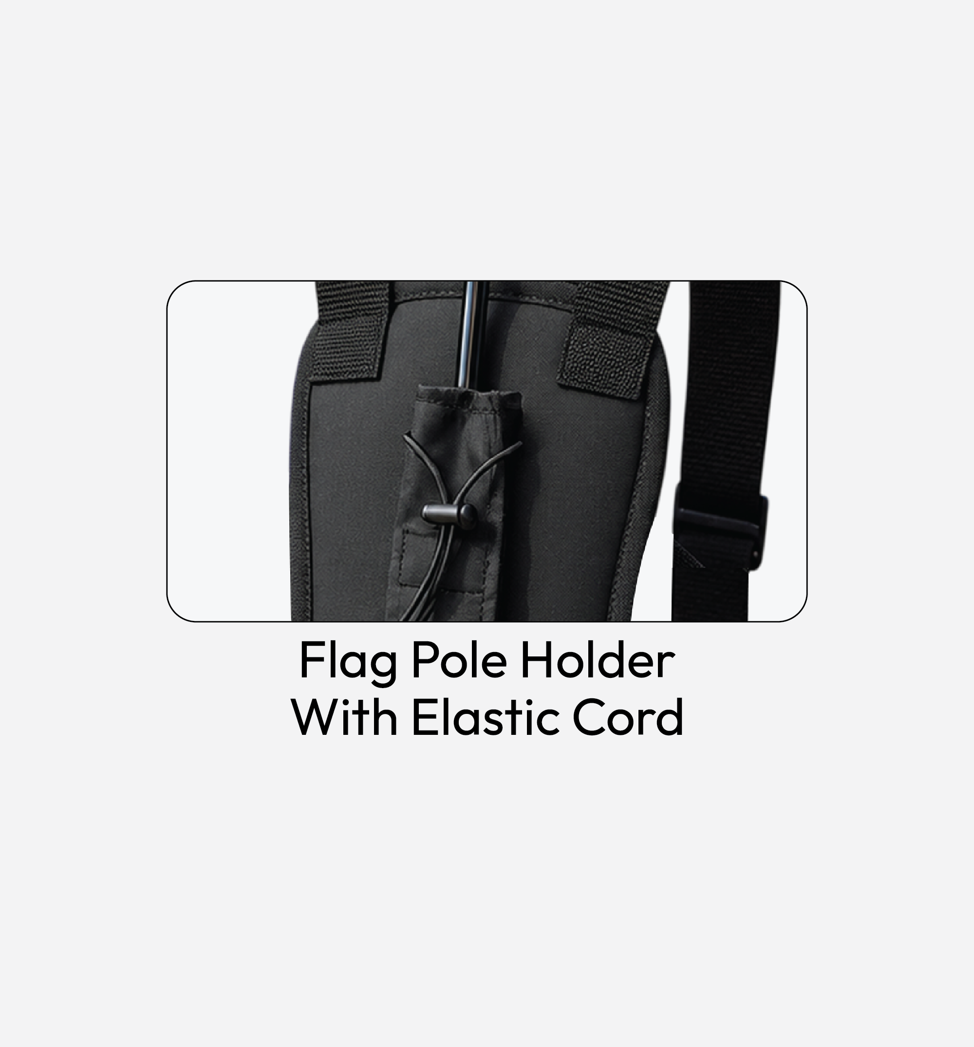 TRIO-Fit adjustable marathon pacer flag harness with orange running pacer flag.